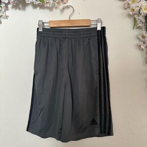 Adidas Gray and Black Athletic Shorts